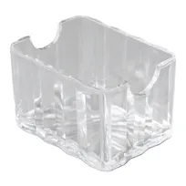 product of Carlisle 454907 Crystalite Sugar Packet Caddy, Clear Plastic, Holds 20 Packets, NSF Certified