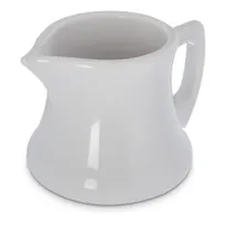 product of Carlisle 456302 Creamer Pitcher, 3 oz, 2-5/9" Diameter, White SAN, Dishwasher Safe, 0°F-180°F