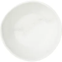 product of Carlisle 5311037 Ridge Bullion Bowl, 4" (8-9 oz) White Marble Matte Melamine, Dishwasher Safe, NSF