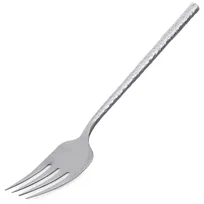 product of Carlisle 60202 Terra Cold Meat Fork, 12"L, Slotted, Stainless Steel, Hammered Mirror Finish