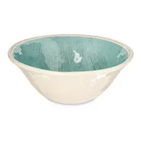 product of Carlisle 6401315 Grove Ice Cream Bowl, 27 oz (7"), Aqua Melamine, Dishwasher Safe, BPA-Free, NSF