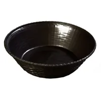 product of Carlisle 652403 - 9" Round Basket, Black Polypropylene, Dishwasher Safe, Made in USA