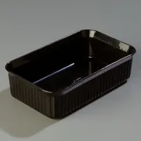 product of Carlisle 811003 Deliware Crock, 5 lb., 10"L x 6"W Rectangular, Dishwasher Safe Polypropylene Black