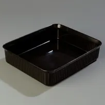 product of Carlisle 811203 Deliware Crock, 4 Qt, 12" x 10", Rectangular, Polypropylene, Black