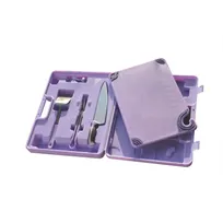 product of Carlisle ASZ121812SYS - San Jamar Saf-T-Zone 12" x 18" x 1/2" Purple Cutting Board Knife & Tongs