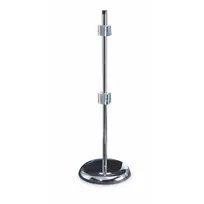 product of Carlisle C3604 San Jamar Rotating Cup Dispenser Stand, 10" Base, Holds 4 Dispensers, Chrome Steel