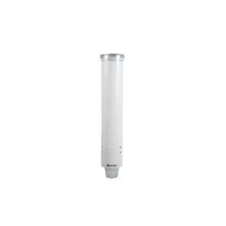 product of Carlisle C4160WH Wall Mount Cup Dispenser, 16" Tube, Plastic White, 3-4.5oz Cones & 3-5oz Flat Cups