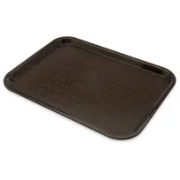 product of Carlisle CT121669 Cafeteria Tray - 16-5/16"L x 12"W x 11/16"H, Polypropylene Chocolate, Drying Lugs