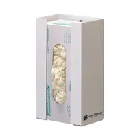 product of Carlisle G0802 Disposable Glove Dispenser, 1-Box Capacity, 6" L x 4" W x 10" H, Steel, White