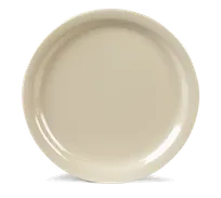 product of Carlisle KL11625 - Kingline 10" Tan Melamine Plate, Narrow Rim, Resistant, NSF, BPA Free