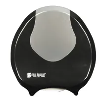 product of Carlisle R2070BKSS Summit Bath Tissue Dispenser - 9" Jumbo Roll, Plastic Black/Steel, Single Roll