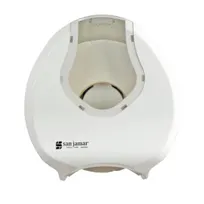 product of Carlisle R2070WHCL - Summit Bath Tissue Dispenser, Fits 9" Jumbo Roll, Single, White Plastic Finish