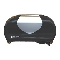 product of Carlisle R3670BKSS - Double Roll Toilet Tissue Dispenser, 12-7/8" W, Black Plastic Finish - 1/Case