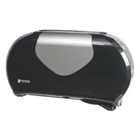 product of Carlisle R4070BKSS - Summit Twin Toilet Tissue Dispenser, Double Jumbo Roll, Black Plastic Finish