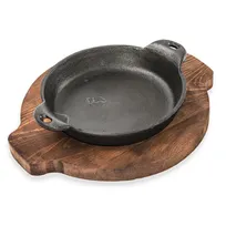 product of Concasse MCACCCOM04 Cheese Server Cast Iron Platter 5" with Ears Handle for Fajita Skillets