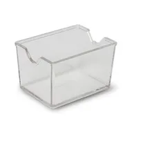 product of Concasse MCACCDA01B - White Plastic Sweetener Packet Holder, Compact Tabletop Caddy, Durable Design