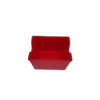 product of Concasse MCACCDA01R Sweetener Packet Holder, Red Plastic Caddy, Compact 4" x 2" for Sugar Packets