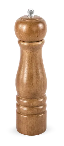 product of Concasse MCACCPI06 Wooden Pepper Mill, 6" Height, 1"-7" Adjustable, Solid Wood Construction -