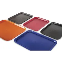 product of Concasse MCCH1014C Cafeteria Tray, 10" x 14", Rectangular, Polypropylene, Non-Slip Texture, Brown