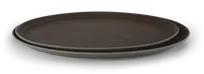product of Concasse MCCHA2227 Oval Non-Slip Serving Tray, 22" x 27", Brown, Rubber Plastic