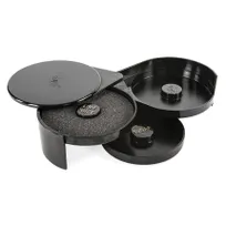 product of Concasse MCDBBSS Black Glass Margarita Rimmer for Bar Essentials, Easy Salt & Sugar Rim