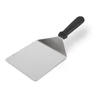 product of Concasse MCE075 Stainless Steel Turner, 7" Square Blade, Plastic Handle, Durable Construction