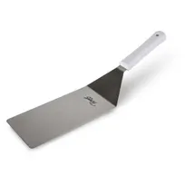 product of Concasse MCEAT055 Stainless Steel Turner, 5" x 3" Square, Nylon Handle, White
