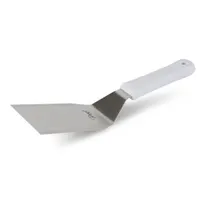 product of Concasse MCEAT060 Stainless Steel Turner, 5" x 3", Rectangular, Nylon Handle, White