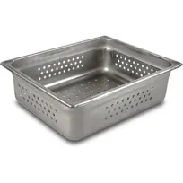 product of Concasse MCIP241210 Steam Pan, 10-2/5" x 12-3/4" x 4", 1/2 Size, 4" Deep, Perforated, 24G Steel, NSF