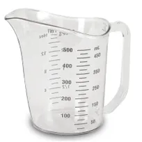 product of Concasse MCJME1000 Economic Measuring Cup, 32 oz, 4 Cup, Clear Polycarbonate