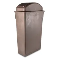 product of Concasse MCLBBREC60C - 16-Gallon Waste Basket Insert, Beige Plastic, Brown Finish, Recycling Bin