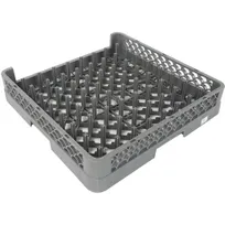 product of Concasse MCRACPL64 Open Dishwasher Rack, 20" x 20" with 64 Compartments, Black Full-Size Commercial Restaurant Dish and Flatware Storage Rack