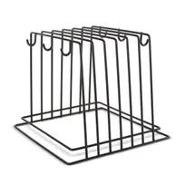 product of Concasse MCRTCN Black Commercial Cutting Board Rack, Heavy-Duty Steel Frame, Space-Saving Design