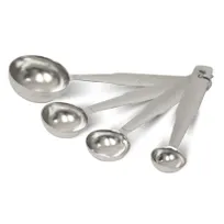 product of Concasse MCTAZAI03 Stainless Steel Measuring Spoon Set, 4 Pieces - 4/Set