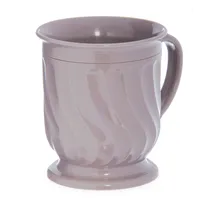 product of Dinex DX300031 - Pedestal Plastic Mug, 8 oz 240ml Insulated Latte, Brown PP, 48/Case