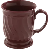 product of Dinex DX300061 - Plastic Mug, 8 oz Cranberry Red Polypropylene Insulated Turnbury - 48/Case