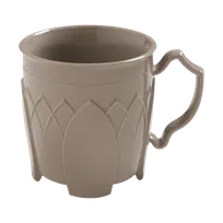 product of Dinex DX500031 - 8 oz Brown Plastic Mug, Double-Wall Insulated, Ozone-Safe Foam, Dishwasher PP Free