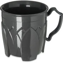 product of Dinex DX500044 - 8 Oz Double-Wall Plastic Mug, Graphite Grey, Dishwasher Safe, BPA Free - Case
