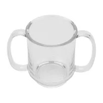 product of Dinex DXSN-103-CL Clear Tritan 8 oz Plastic Mug, Double-Sided Handles, Dishwasher Safe - 12/Case