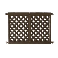 product of Grosfillex US962423 2-Panel Interlocking Outdoor Fence, Brown, Portable Patio Fencing