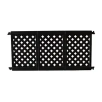 product of Grosfillex US963117 3-Panel Interlocking Outdoor Fence, Black, Commercial Portable Patio Fencing