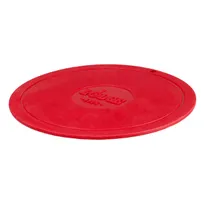 product of Lodge AS7DT41 Trivet - 7" Silicone Red, Sand-Cast Finish, Non-Slip, Heat Resistant to 525°F