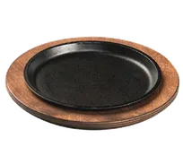 product of Lodge L5OGH3 - 7-3/8" Round Cast Iron Griddle, No Handle, Stove-Top/Induction Safe, Made in USA