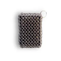 product of Lodge SB1-10001 Finex Chainmail Scrubber, Steel Mesh Pad, 12" x 12" Non-Scratch Use