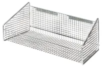 product of Quantum 1017HBC Hanging Basket, 11-7/8" W x 18" D x 7-1/2" H, Chrome Plated Mesh, 125 lb Load