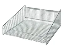 product of Quantum 1635HBC Hanging Basket, Mesh, 17-7/8"W x 36"D x 7-1/2"H, Chrome Plated, 125 lb Capacity