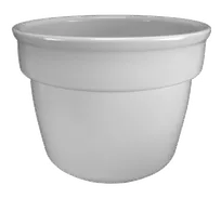 product of Steelite HL8W0AWHA 9.0qt Round Stainless Steel Steam Table Pan 9.0" x 9.0" x 11.75" White - 1/Case
