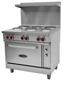product of Serv-Ware SWER-36 36" Electric Range with Oven, 6 Plate Burners & Thermostatic Control / 208V