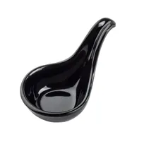 product of TableCraft Products 10317BK - Mini Spoon, 1 oz, 3-3/4" x 2-1/8", Black Melamine, Dishwasher Safe