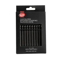 product of TableCraft Products 12258 Gunmetal Cocktail Picks, 4.25" Long, 18/8 Stainless Steel, 12-Pack - 12/Pack